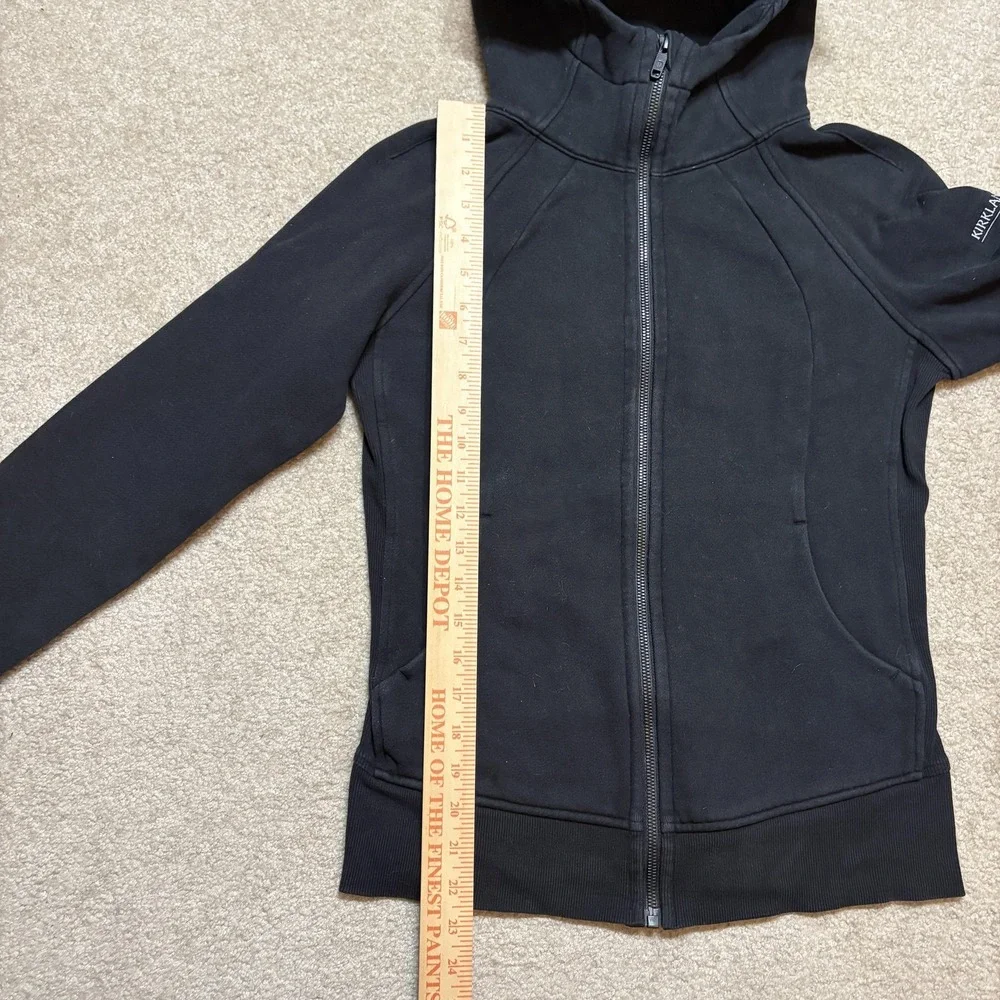 Lululemon Scuba Hoodie Sweatshirt Womens 6 Black Full Zip Athleisure Gym Yoga‎